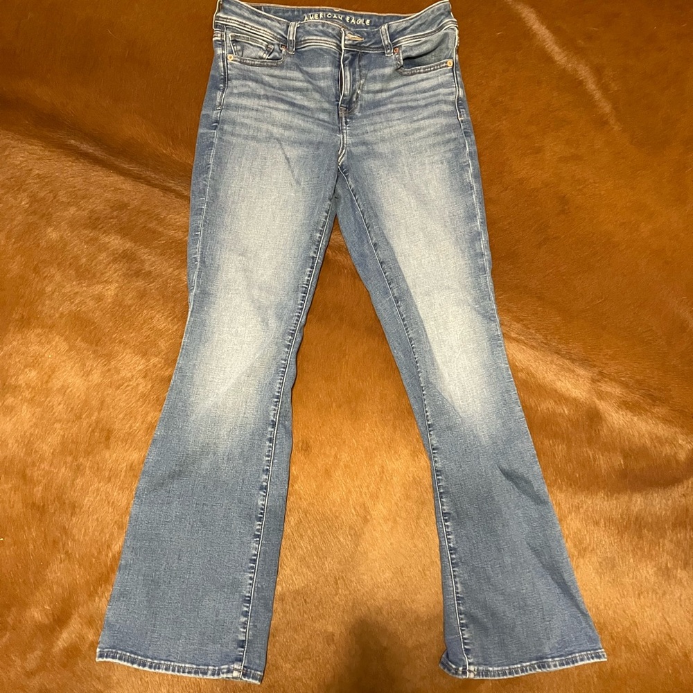 American Eagle Outfitters Light Blue Flare Jeans